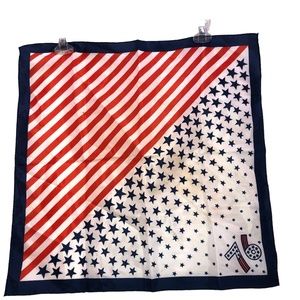 Vintage Bi Centennial 1976 Souvenir scarf handkerchief Hand Rolled sewn …